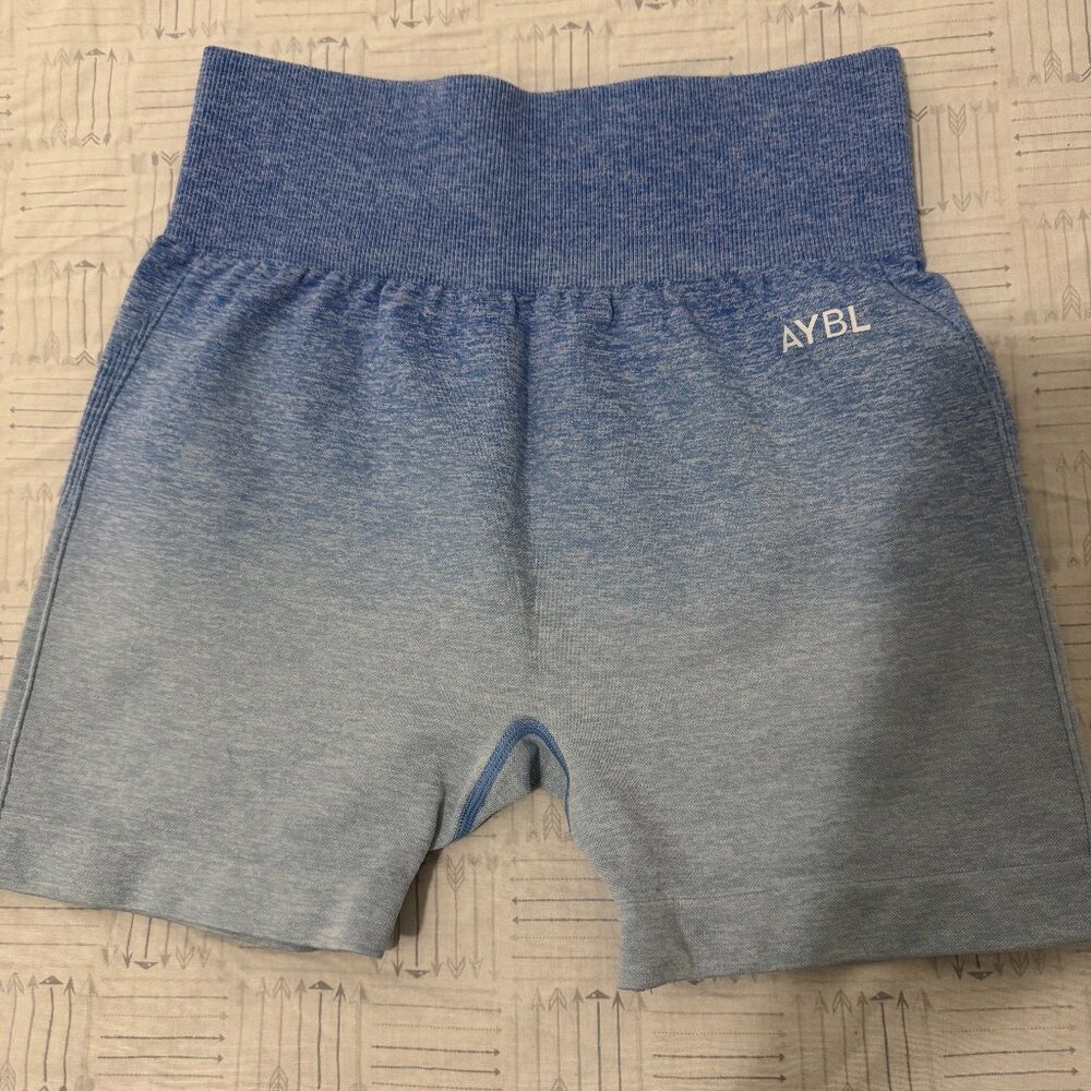 AYBL Medium Blue Ombre Gym Shorts